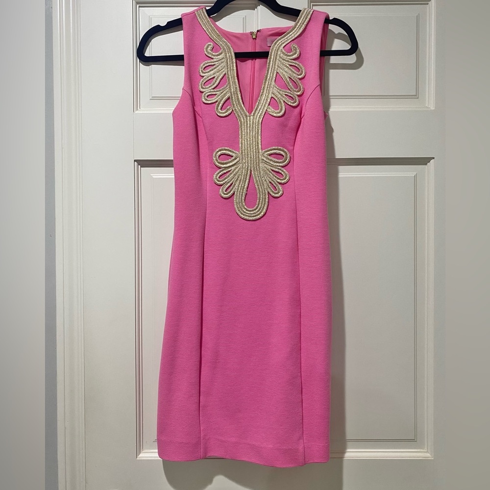 Lilly Pulitzer Pink Sleeveless Shift Dress size XS